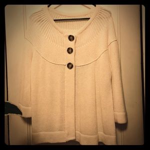 Ivory Cardigan XL